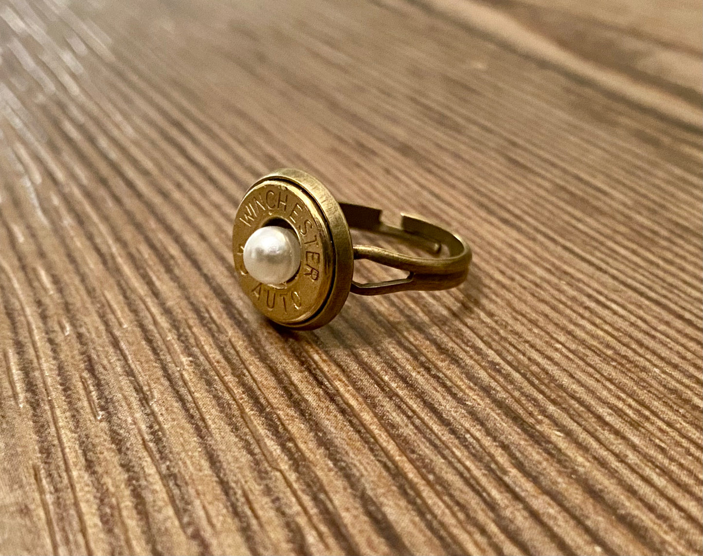 Dainty .45 Ring with pearl
