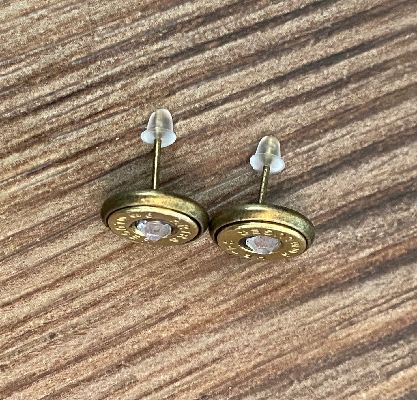 9mm Stud earring with bling