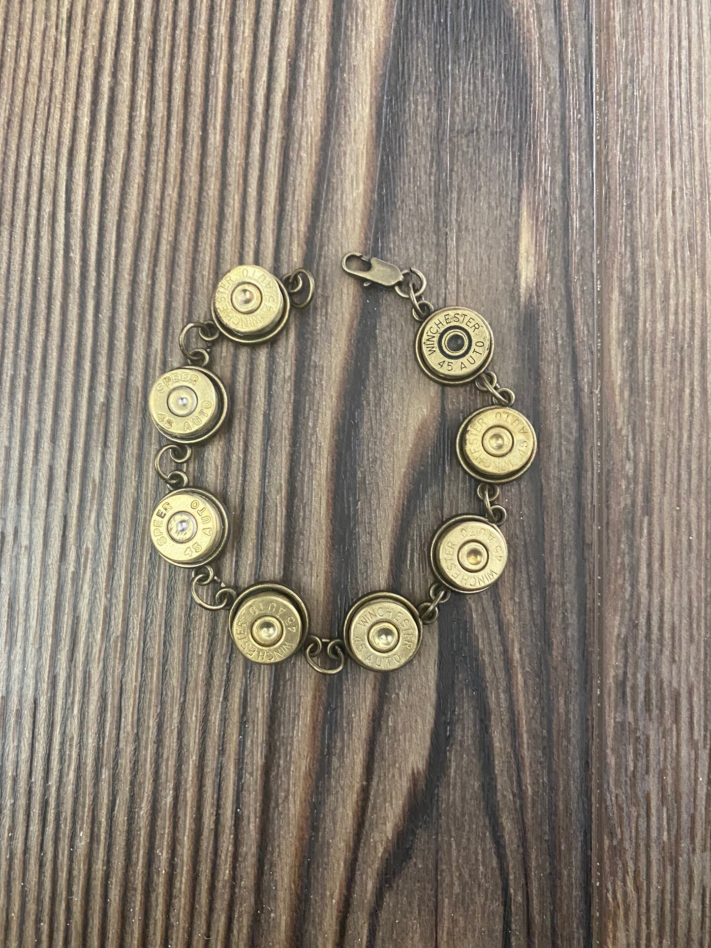 Rustic Brass .45 Bracelet