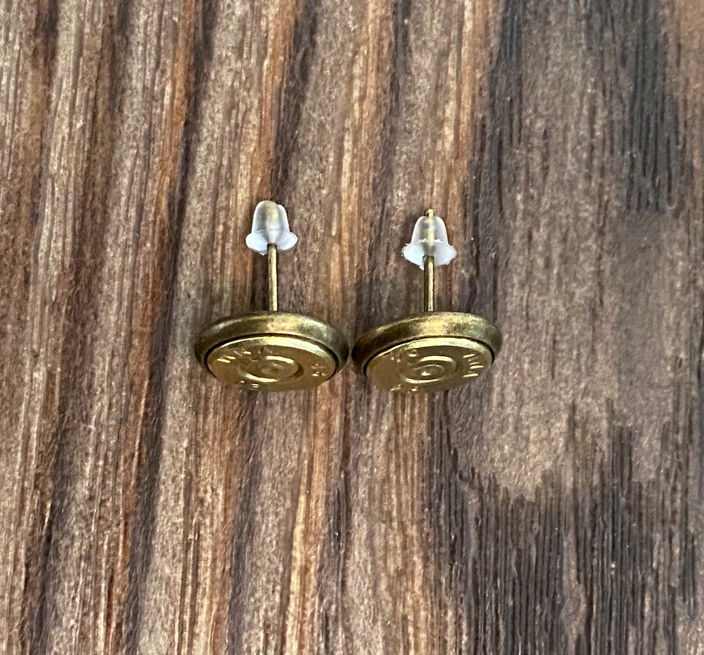 9mm Gold primer stud earring