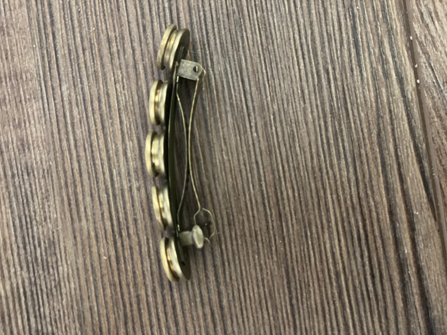 Rustic Brass Hair Barrette (small)