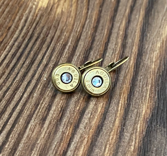 9mm Dangle earring with bling